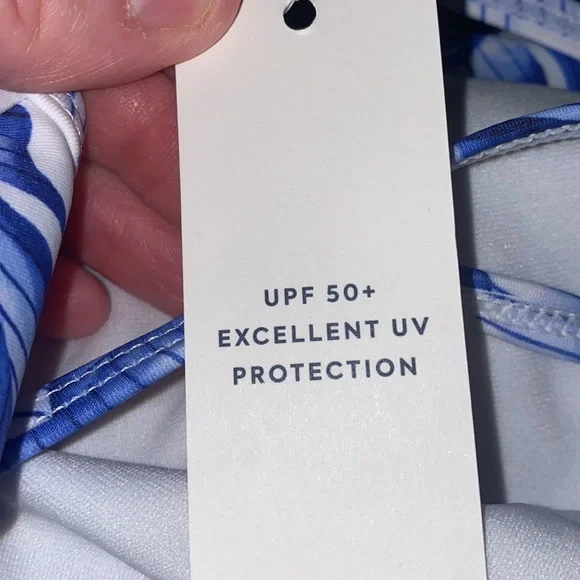 Janie and Jack blue Leaf Print Kids size 12 Swimsuit - Picture 7 of 8